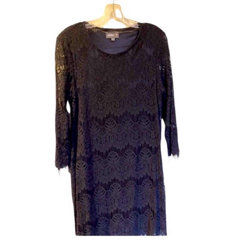 Apricot Brand Evening Formal Black Lace Mini Dress Size 6
